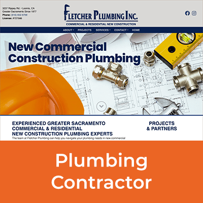 Website Example - Plumbing Contractor